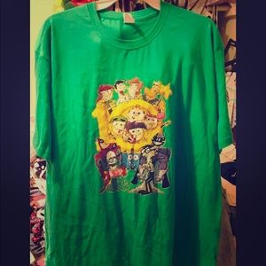 Fairly OddParents Green Cotton Crewneck T-Shirt